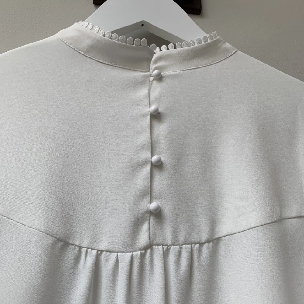 House of bruar shirt blouse size uk 14 ivory classic - Picture 14 of 15